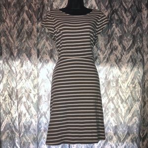 Grey & White Striped Old Navy Dress